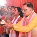 छत्तीसगढ़ सीएम हॉउस मे पधारे गणपति जी महराज..